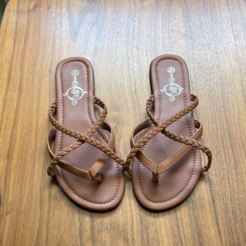 Brown Flip Flop Sandals